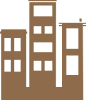 Edificios en silueta sencilla